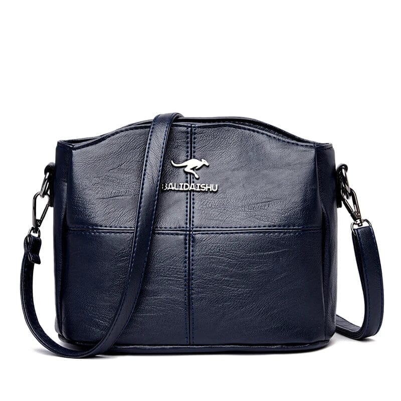 Elegant Women's Leather Bag - Bali Elegant Women's Leather Bag - Bali Drak Blue