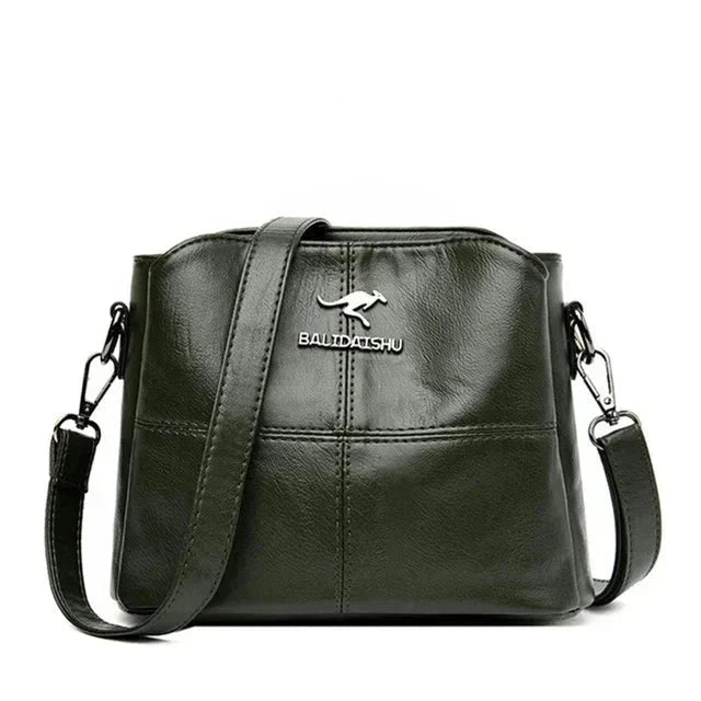 Elegant Women's Leather Bag - Bali Elegant Women's Leather Bag - Bali Green