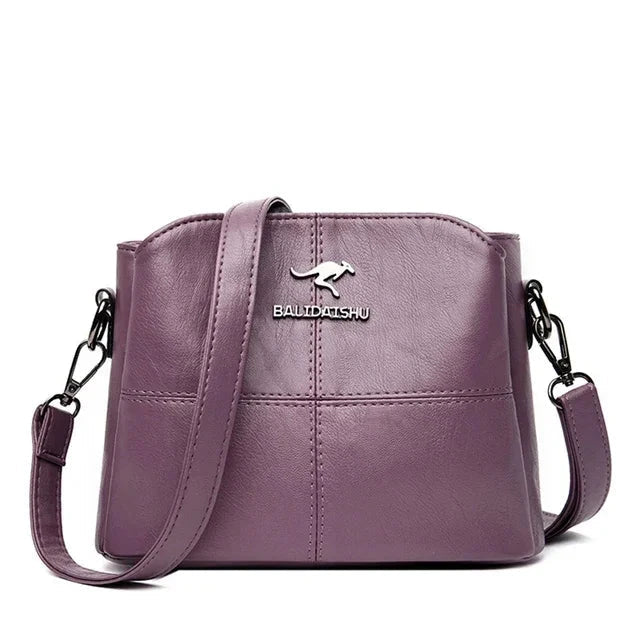 Elegant Women's Leather Bag - Bali Elegant Women's Leather Bag - Bali Purple