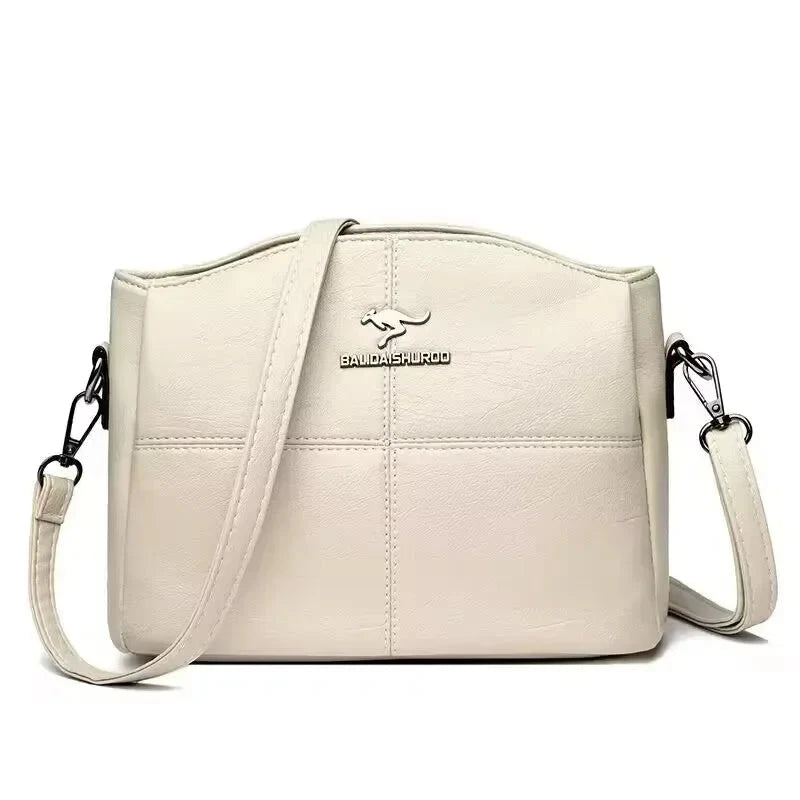 Elegant Women's Leather Bag - Bali Elegant Women's Leather Bag - Bali White