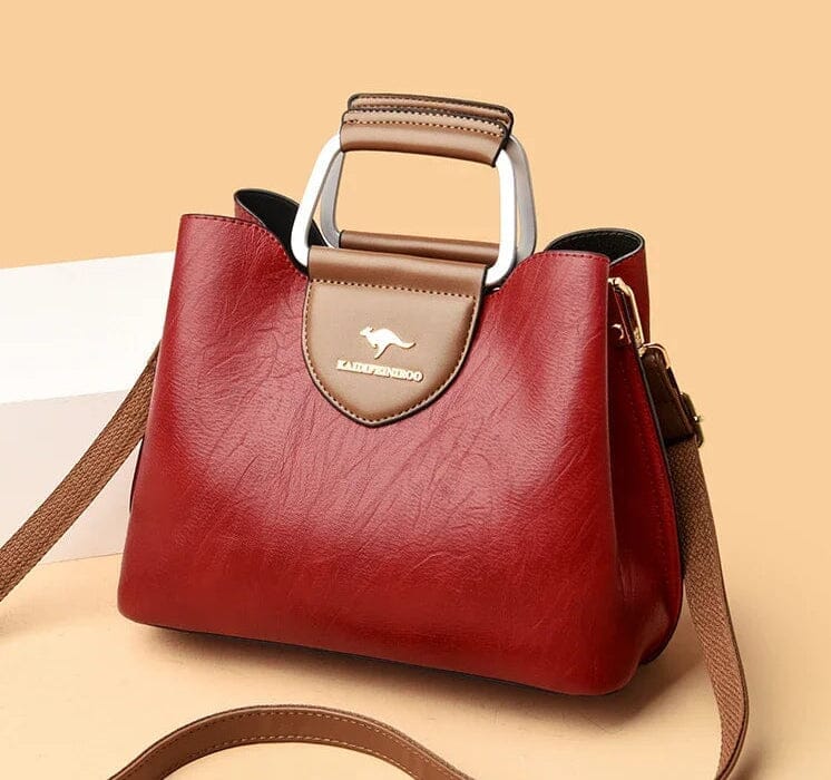 Elegant Women's Leather Bag with Multiple Compartments - Madeleine Elegant Women's Leather Bag with Multiple Compartments - Madeleine