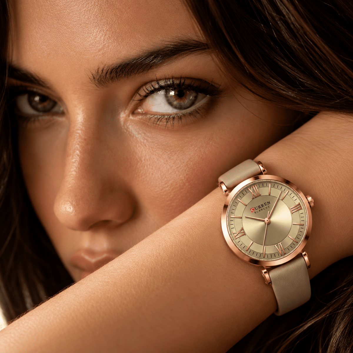 Elegant Women's Watch – Classic Design with Leather Strap – Elara Lumière Elegant Women's Watch – Classic Design with Leather Strap – Elara Lumière