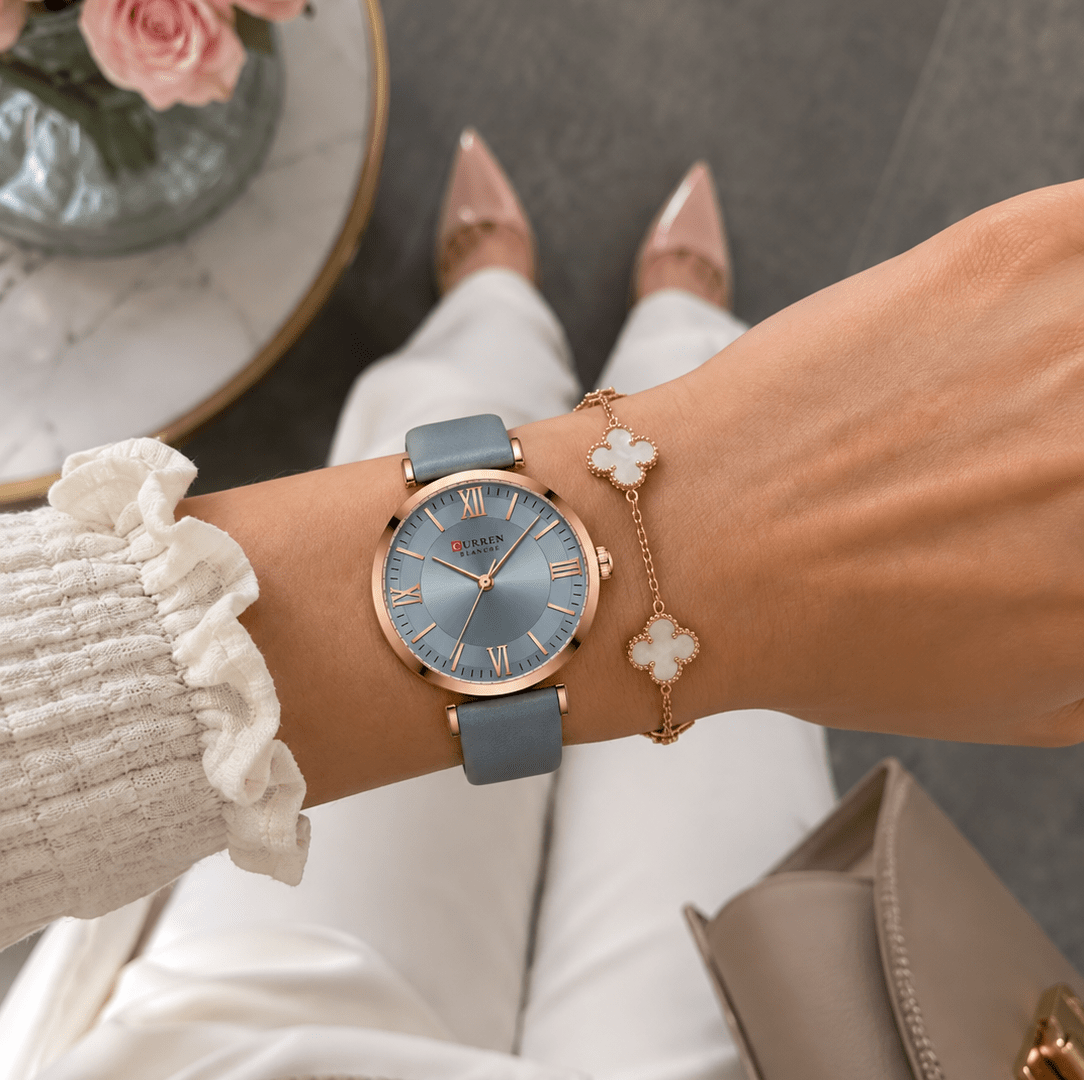 Elegant Women's Watch – Classic Design with Leather Strap – Elara Lumière Elegant Women's Watch – Classic Design with Leather Strap – Elara Lumière