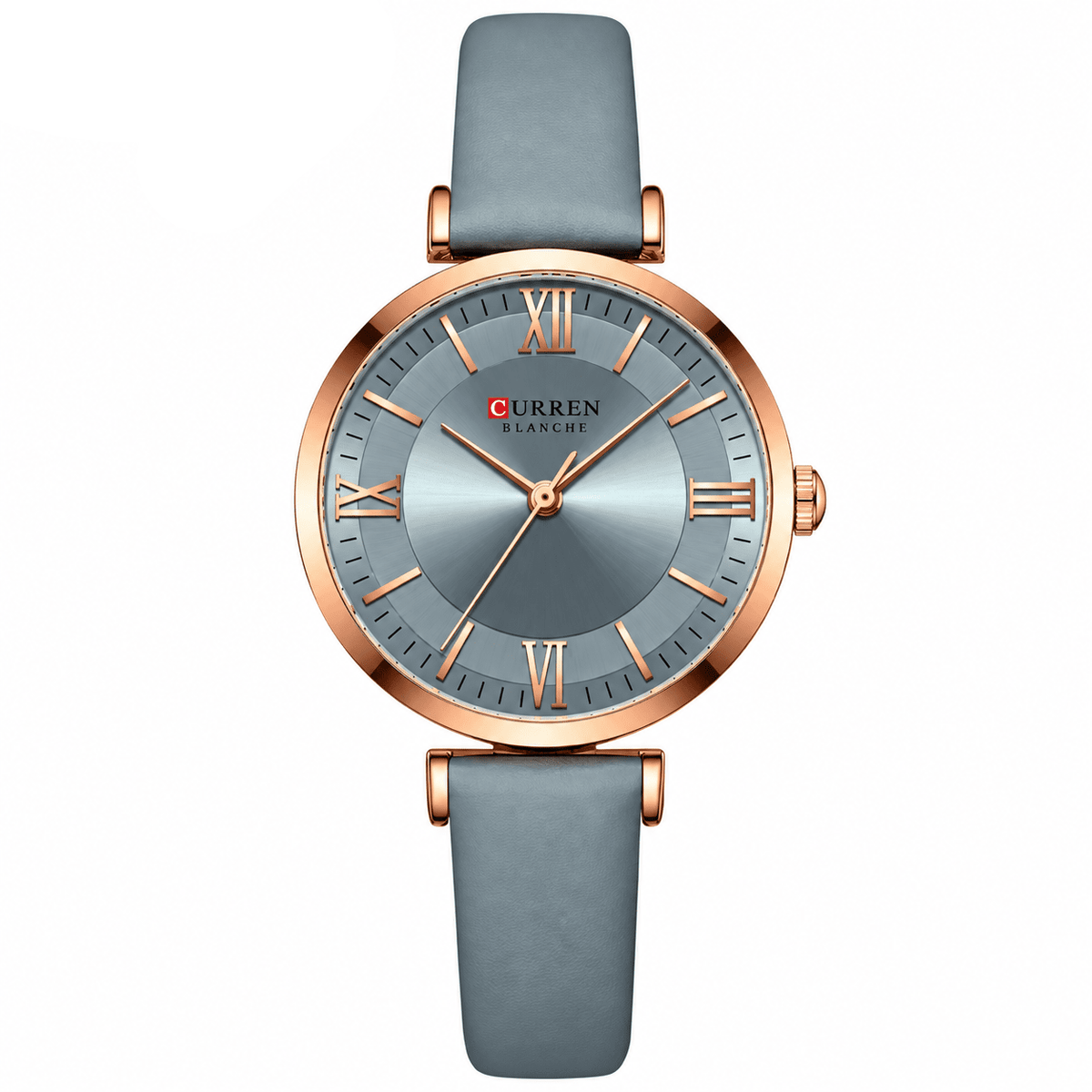 Elegant Women's Watch – Classic Design with Leather Strap – Elara Lumière Elegant Women's Watch – Classic Design with Leather Strap – Elara Lumière Blue