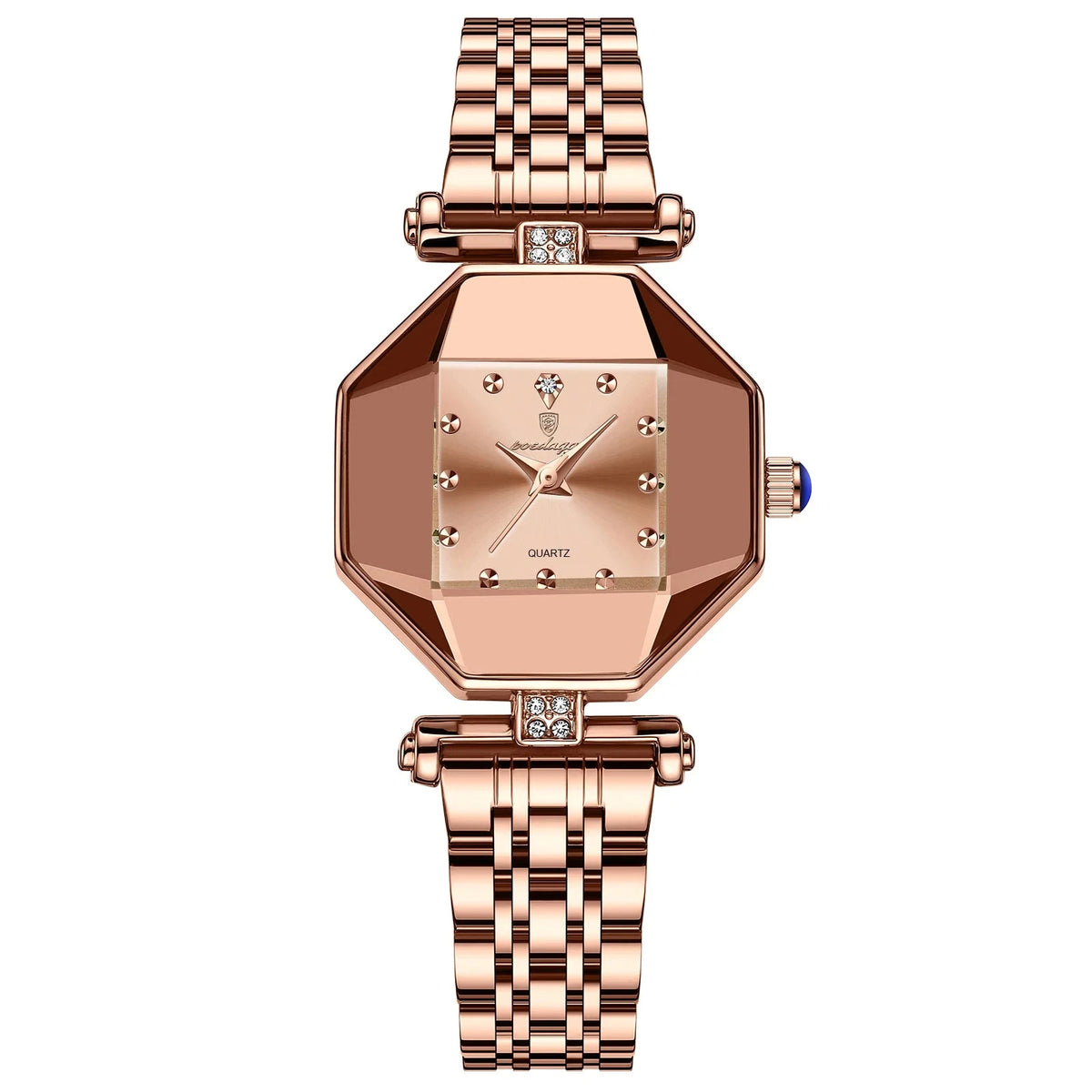 Elegant Women’s Watch with a Modern Design and Stainless Steel Band – Éclat Magnifique Elegant Women’s Watch with a Modern Design and Stainless Steel Band – Éclat Magnifique Gold