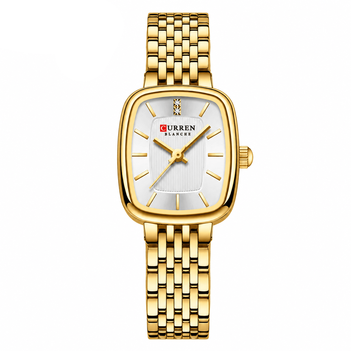 Elegant Women's Watch with Square Dial, Quartz Movement & Sophisticated Design | Daisy Étoile Elegant Women's Watch with Square Dial, Quartz Movement & Sophisticated Design | Daisy Étoile White
