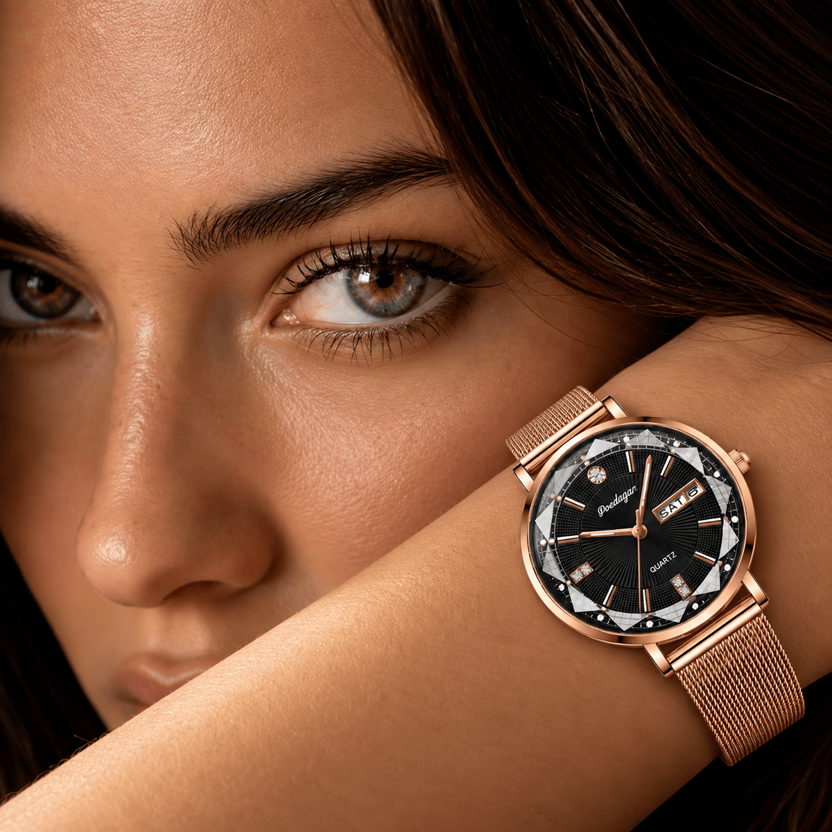 Elegant Women's Watch with Stainless Steel Band and Luxurious Design – Belle Sophia Elegant Women's Watch with Stainless Steel Band and Luxurious Design – Belle Sophia