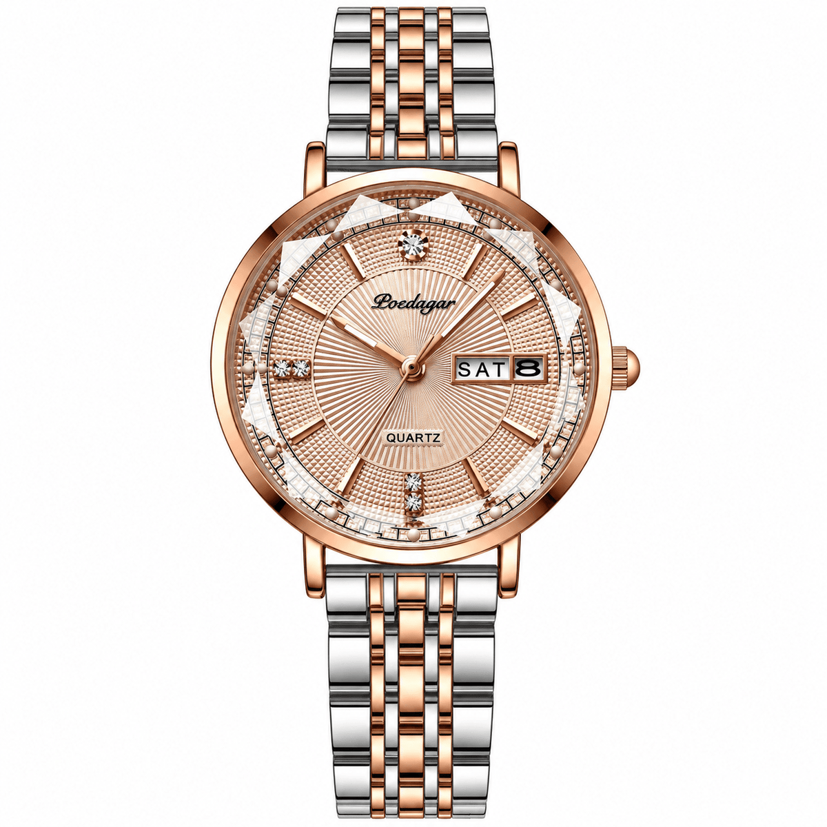 Elegant Women's Watch with Stainless Steel Band and Luxurious Design – Belle Sophia Elegant Women's Watch with Stainless Steel Band and Luxurious Design – Belle Sophia Gold Gold