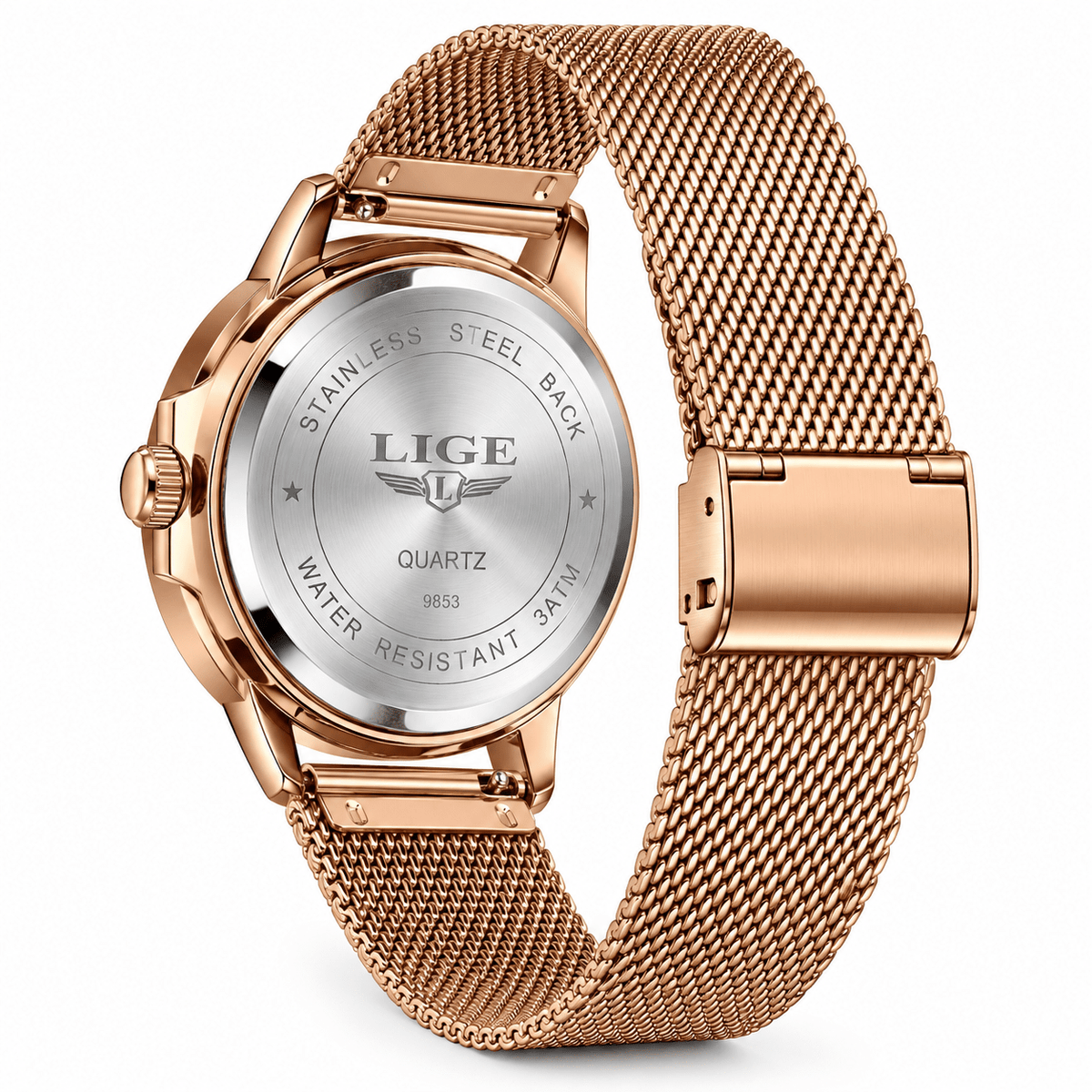 Elegant Women's Watch with Stainless Steel Bracelet and Classic Roman Numeral Dial – Estelle Majeste