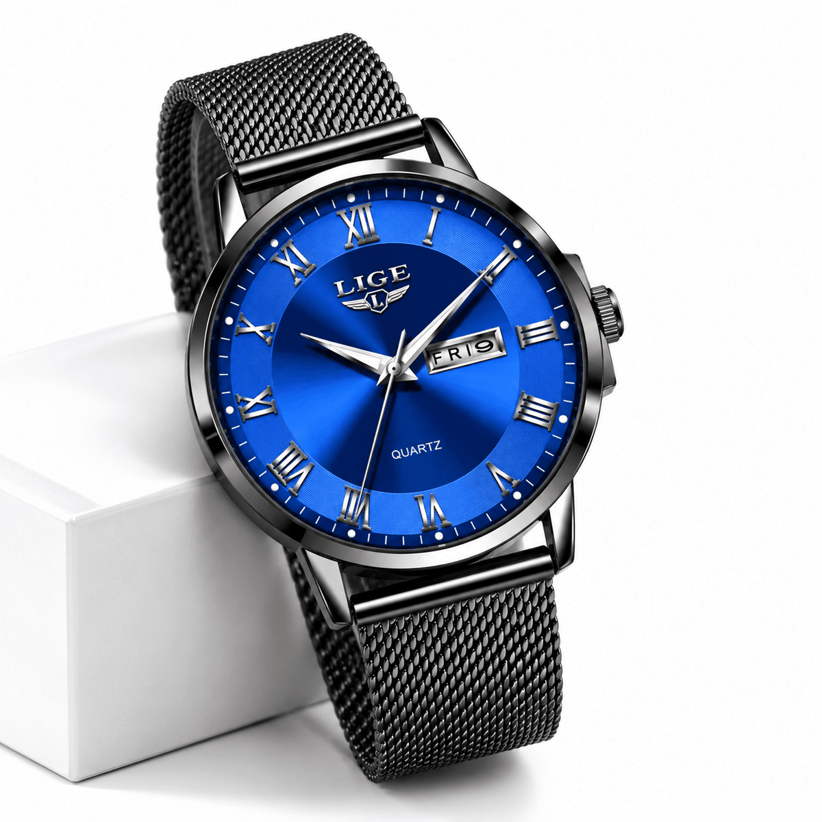 Elegant Women's Watch with Stainless Steel Bracelet and Classic Roman Numeral Dial – Estelle Majeste
