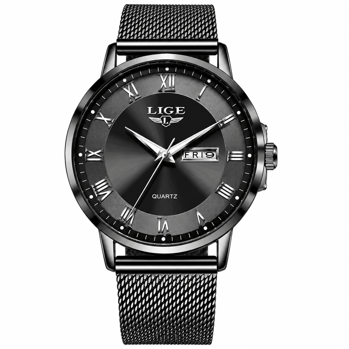 Elegant Women's Watch with Stainless Steel Bracelet and Classic Roman Numeral Dial – Estelle Majeste