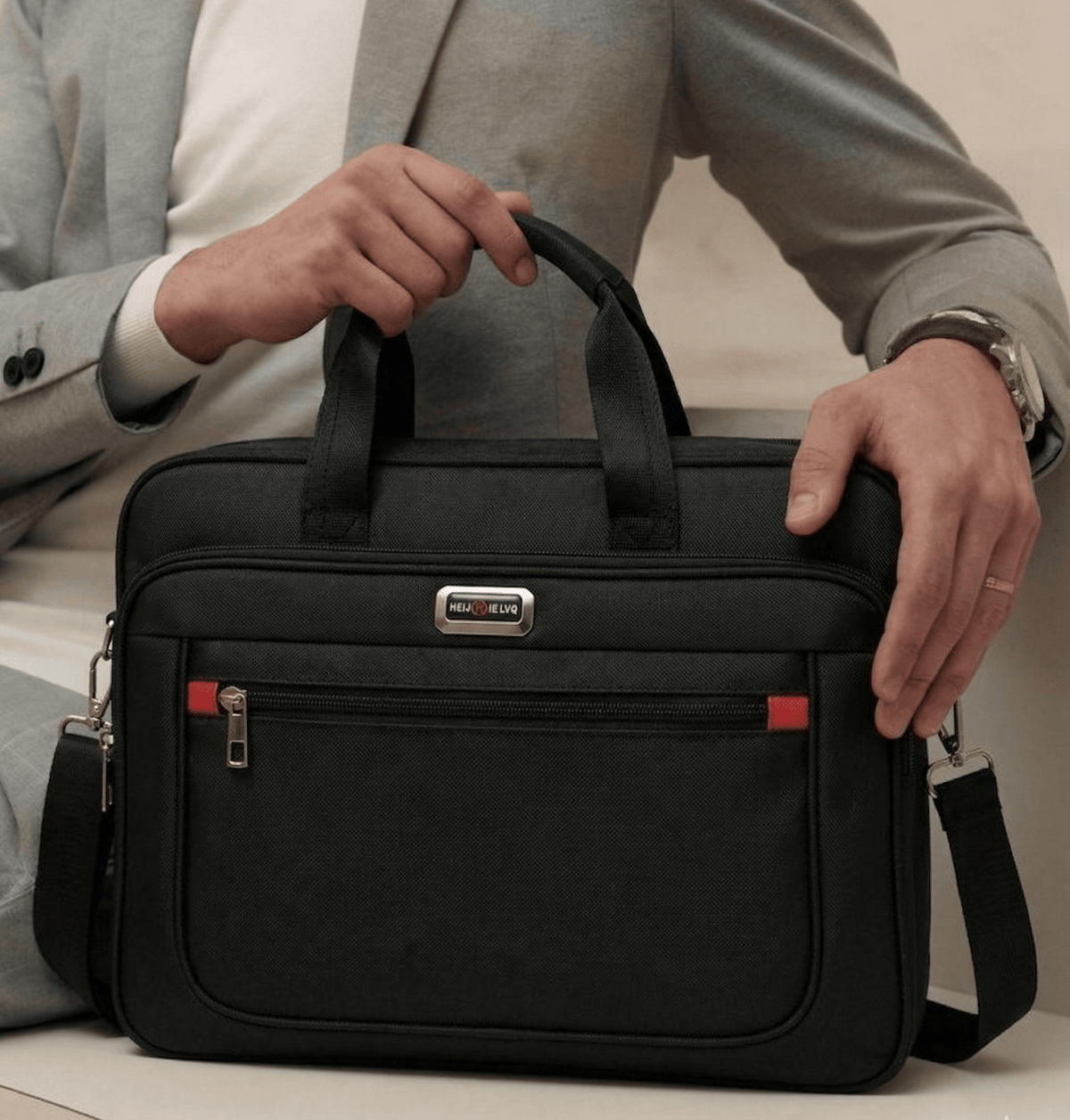 Executive Bag with Multiple Compartments – Henri Valence Executive Bag with Multiple Compartments – Henri Valence