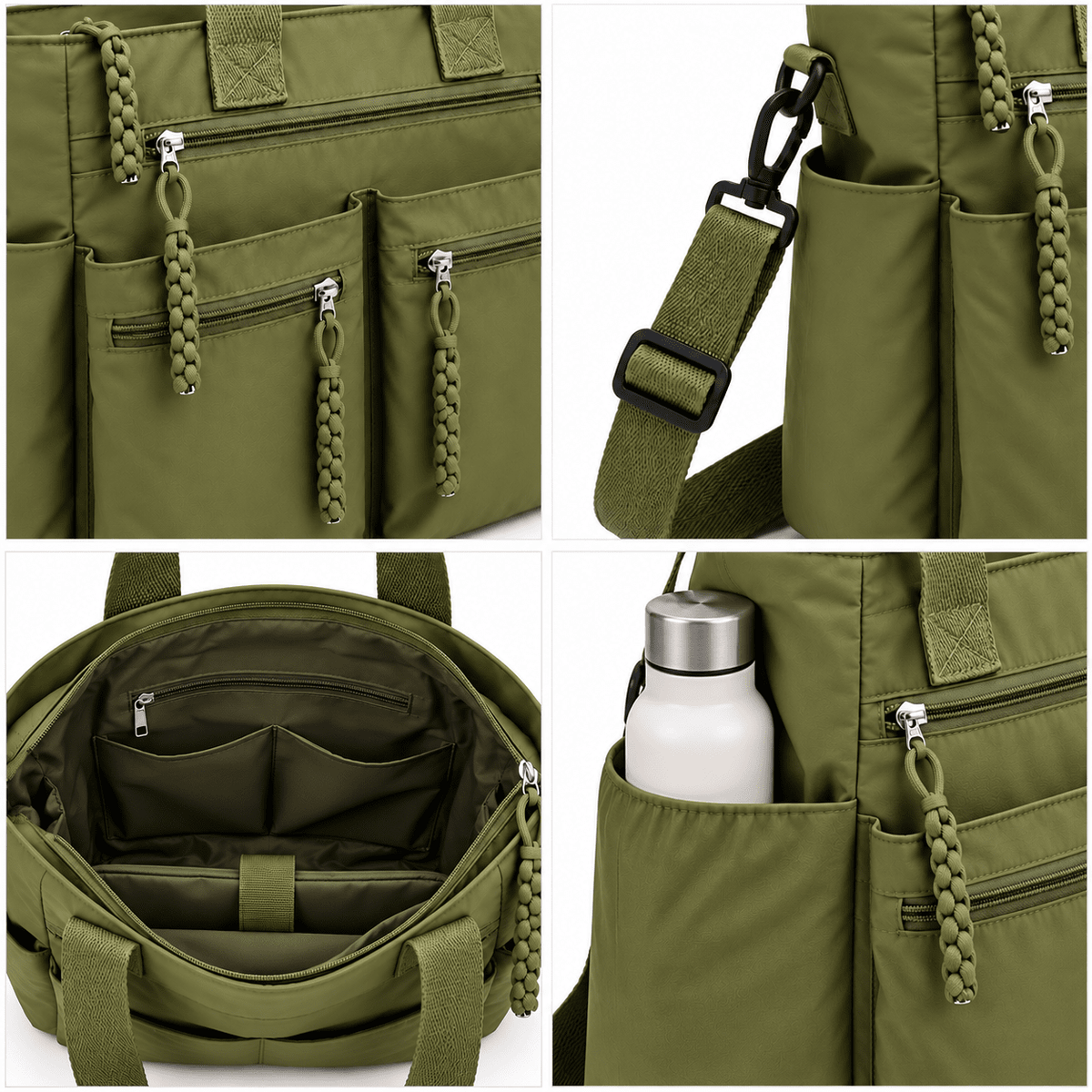 Large-Capacity Casual Tote Bag with Crossbody Strap and Modern Design | Mila Avery Large-Capacity Casual Tote Bag with Crossbody Strap and Modern Design | Mila Avery