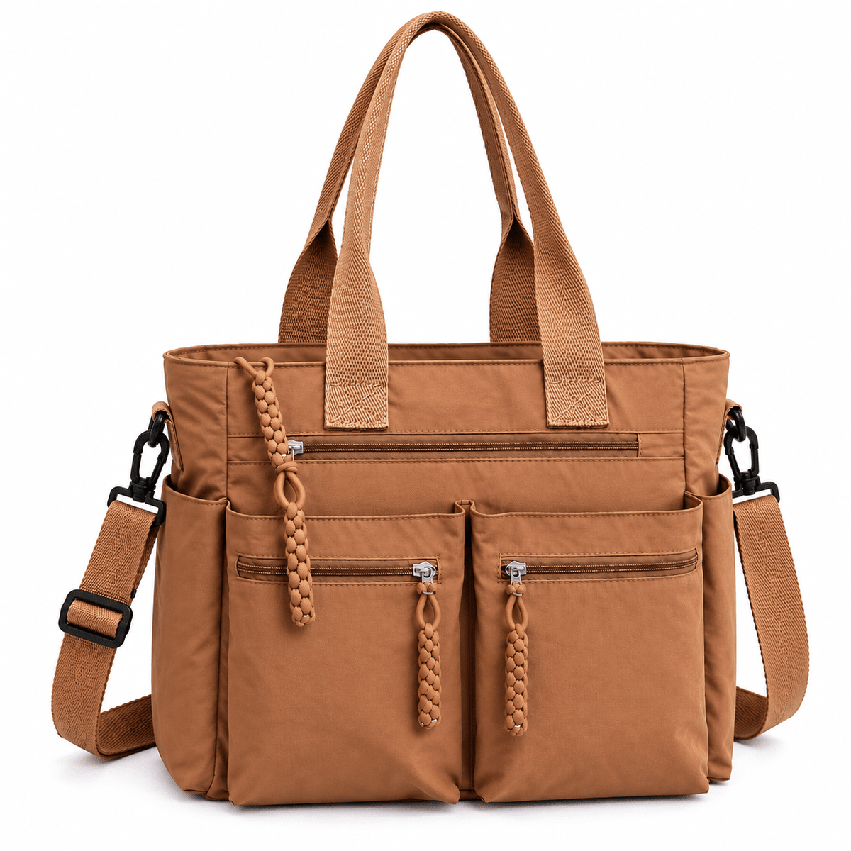 Large-Capacity Casual Tote Bag with Crossbody Strap and Modern Design | Mila Avery Large-Capacity Casual Tote Bag with Crossbody Strap and Modern Design | Mila Avery