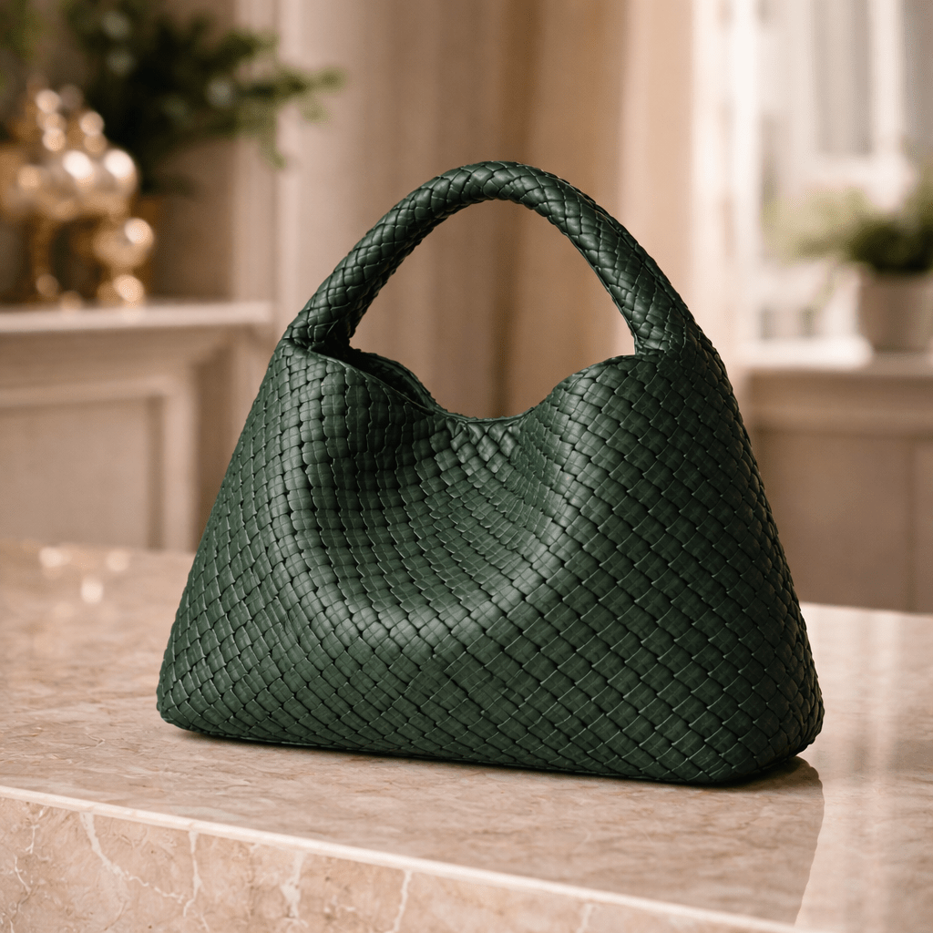 Large Capacity Elegant Women's Woven Leather Tote Bag - Ophelia Large Capacity Elegant Women's Woven Leather Tote Bag - Ophelia