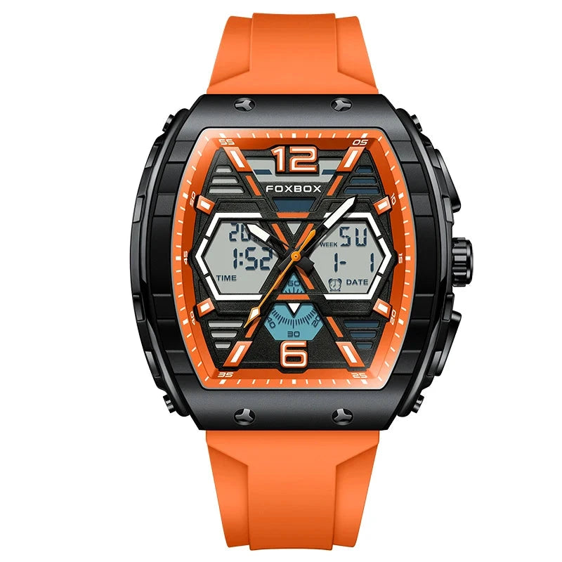 LIGE Digital Men Military Watch 50m Waterproof Wristwatch LED Quartz Clock Sport Watch Male Big Watches Men Relogios Masculino Mavietto orange China Mainland