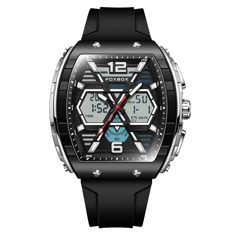 LIGE Digital Men Military Watch 50m Waterproof Wristwatch LED Quartz Clock Sport Watch Male Big Watches Men Relogios Masculino Mavietto Silver black China Mainland