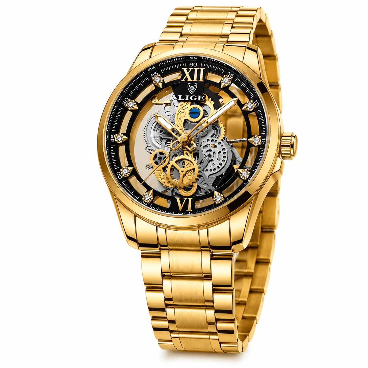 Luxurious Men's Watch with Leather Strap – Castelvero Luxurious Men's Watch with Leather Strap – Castelvero