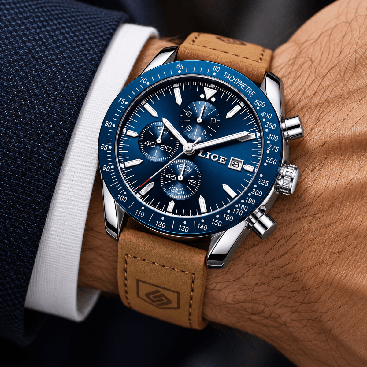 Luxury Men's Leather Watch – Elegant Design and Premium Finish – MONTARIAN Luxury Men's Leather Watch – Elegant Design and Premium Finish – MONTARIAN