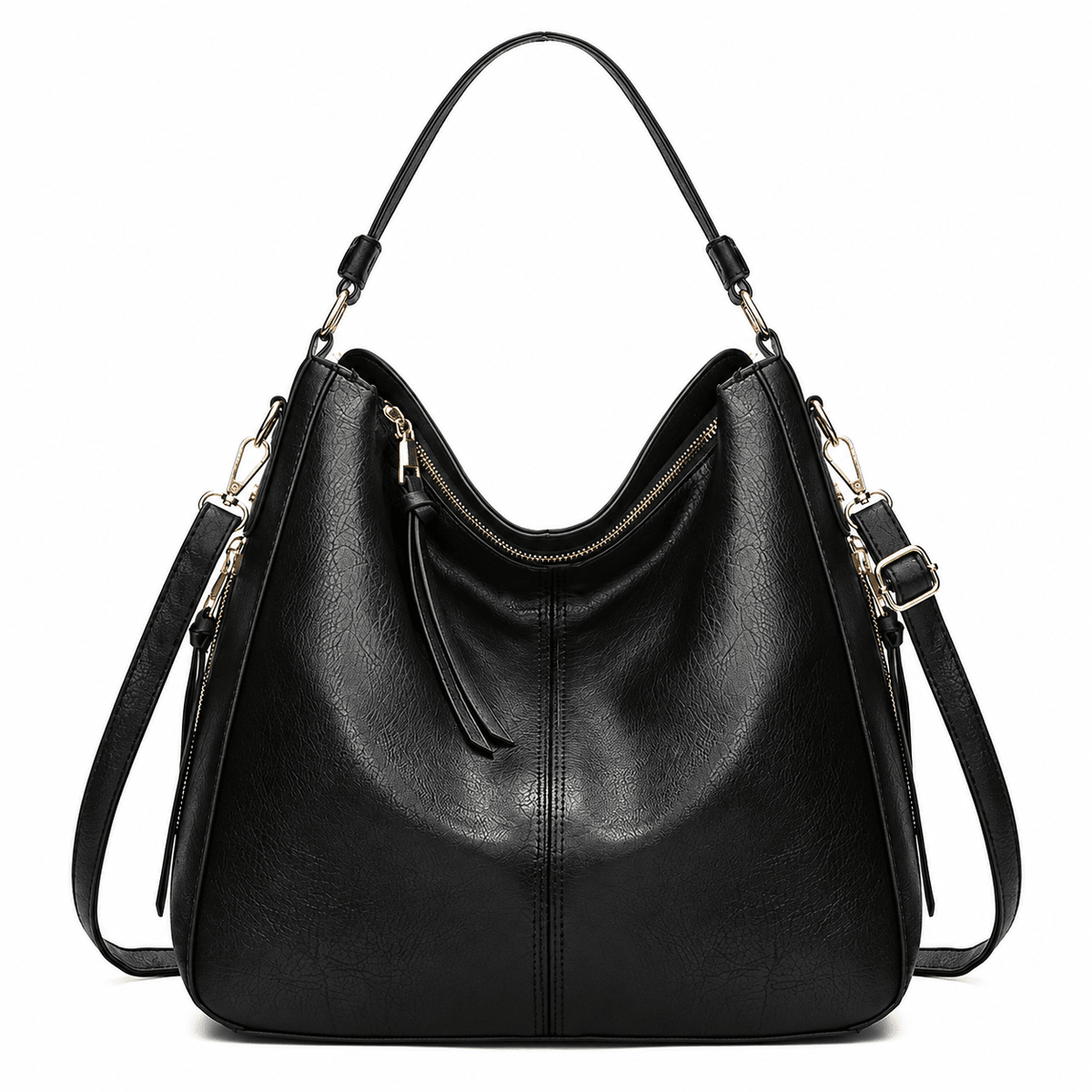 Luxury Women’s Leather Handbag – Elegant, Versatile & Spacious | Léa Margot Luxury Women’s Leather Handbag – Elegant, Versatile & Spacious | Léa Margot black