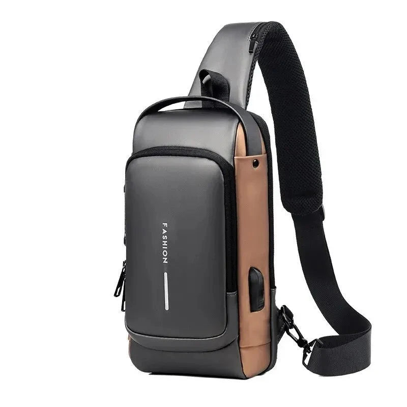 Men's Anti-Theft and Waterproof Bag - Montrax Men's Anti-Theft and Waterproof Bag - Montrax Orange