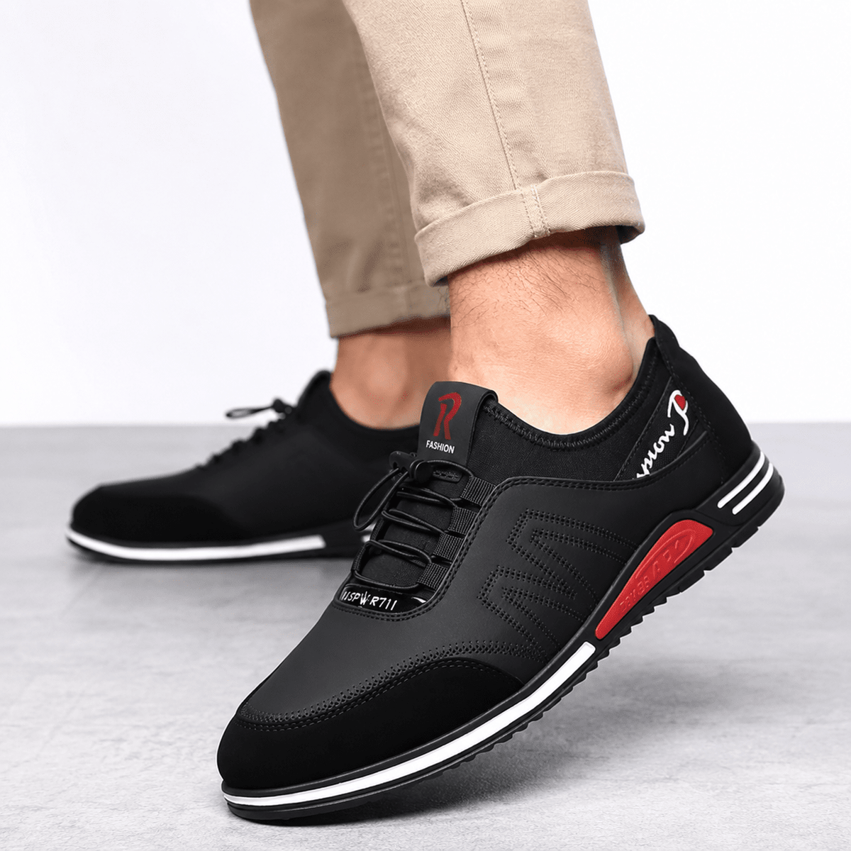 Men's Casual Leather Shoes – Lightweight, Breathable & Soft Sole | MELVANIO Men's Casual Leather Shoes – Lightweight, Breathable & Soft Sole | MELVANIO