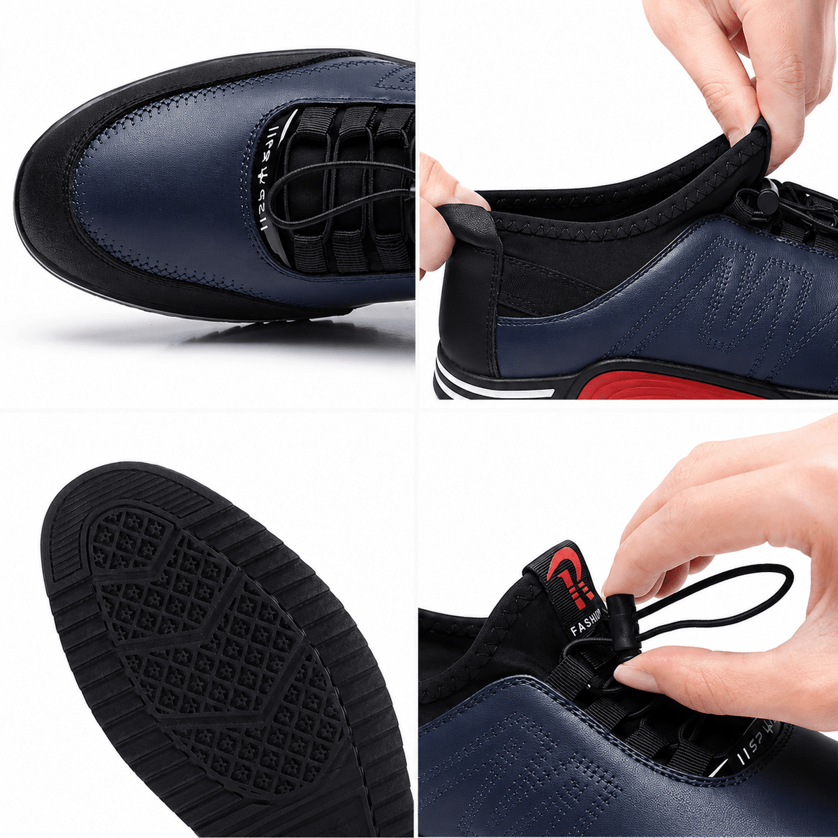 Men's Casual Leather Shoes – Lightweight, Breathable & Soft Sole | MELVANIO Men's Casual Leather Shoes – Lightweight, Breathable & Soft Sole | MELVANIO