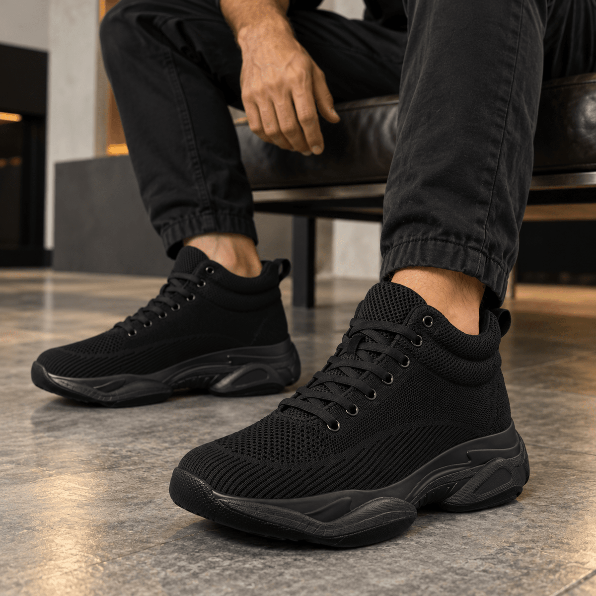 Men's Casual Sneakers with Invisible 8 cm (3.15-Inch) Height Lift – Comfortable & Breathable Design – Valthero Men's Casual Sneakers with Invisible 8 cm (3.15-Inch) Height Lift – Comfortable & Breathable Design – Valthero
