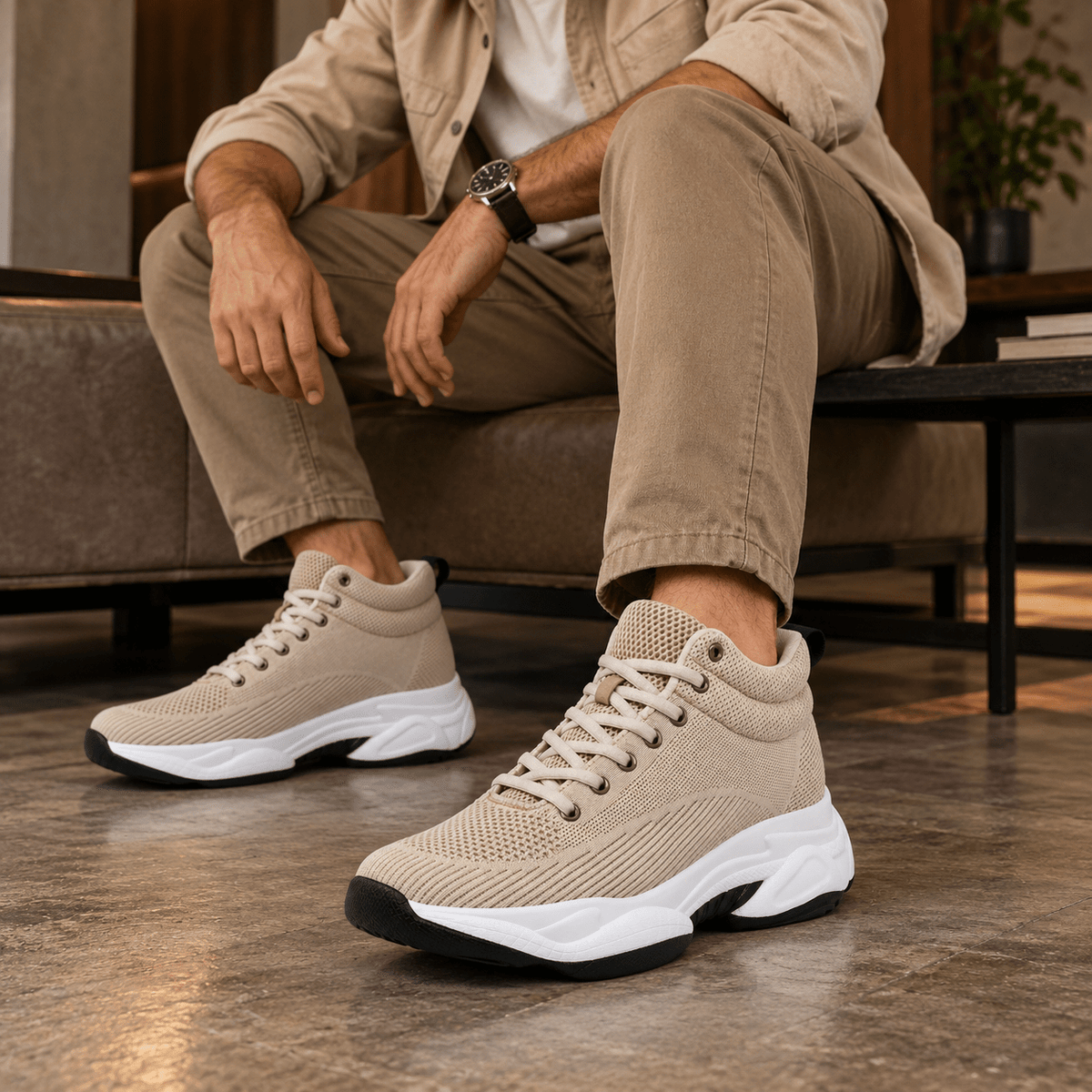 Men's Casual Sneakers with Invisible 8 cm (3.15-Inch) Height Lift – Comfortable & Breathable Design – Valthero Men's Casual Sneakers with Invisible 8 cm (3.15-Inch) Height Lift – Comfortable & Breathable Design – Valthero
