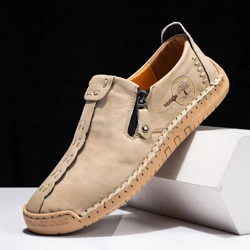 Men's Casual Suede Leather Loafers - Handmade Slip-On Moccasins, Breathable & Lightweight Walking Shoes | Marzello Men's Casual Suede Leather Loafers - Handmade Slip-On Moccasins, Breathable & Lightweight Walking Shoes | Marzello