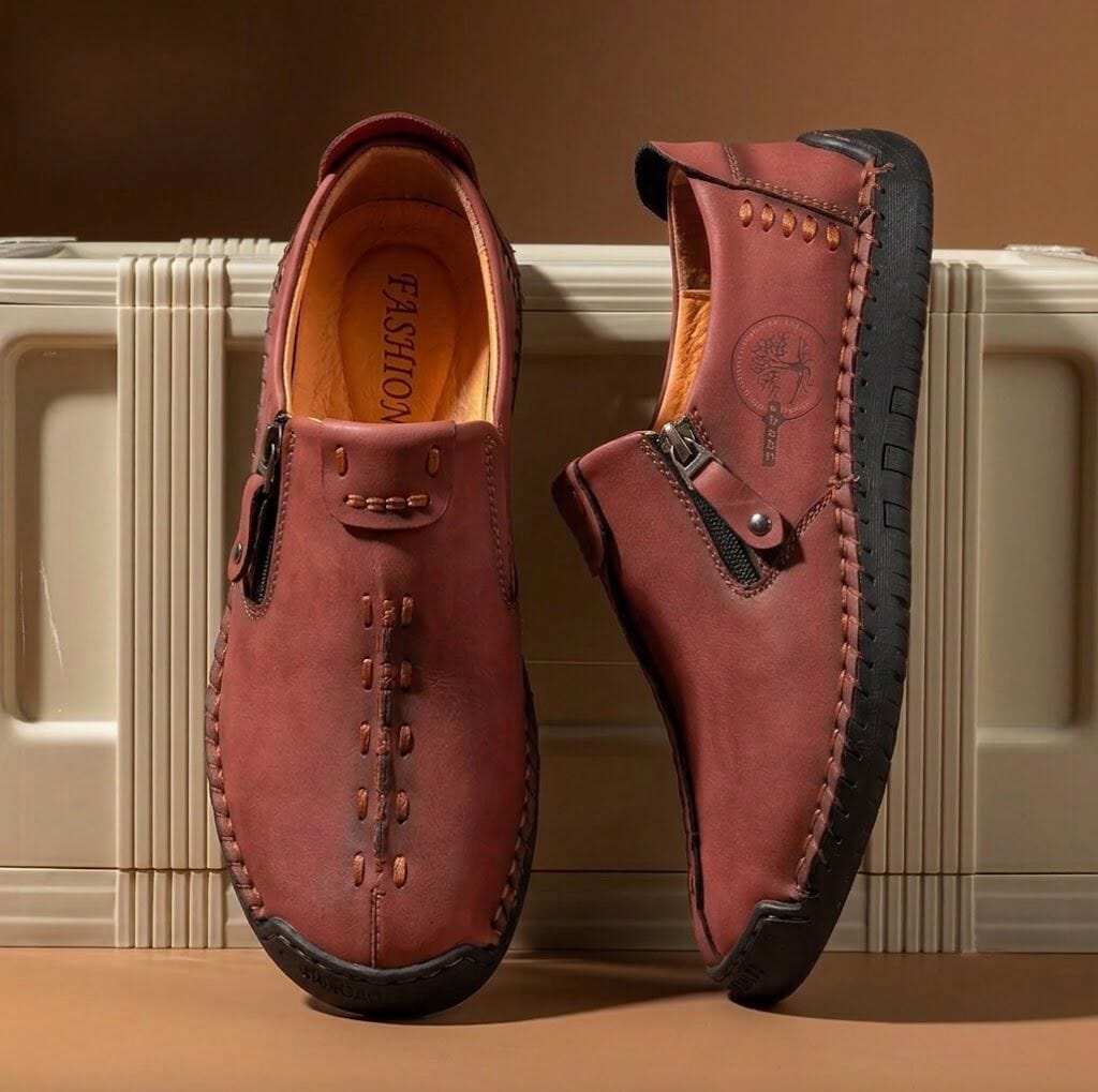 Men's Casual Suede Leather Loafers - Handmade Slip-On Moccasins, Breathable & Lightweight Walking Shoes | Marzello Men's Casual Suede Leather Loafers - Handmade Slip-On Moccasins, Breathable & Lightweight Walking Shoes | Marzello