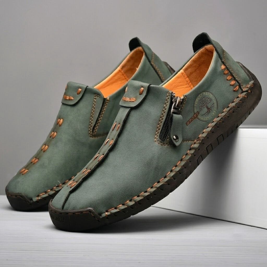 Men's Casual Suede Leather Loafers - Handmade Slip-On Moccasins, Breathable & Lightweight Walking Shoes | Marzello Men's Casual Suede Leather Loafers - Handmade Slip-On Moccasins, Breathable & Lightweight Walking Shoes | Marzello
