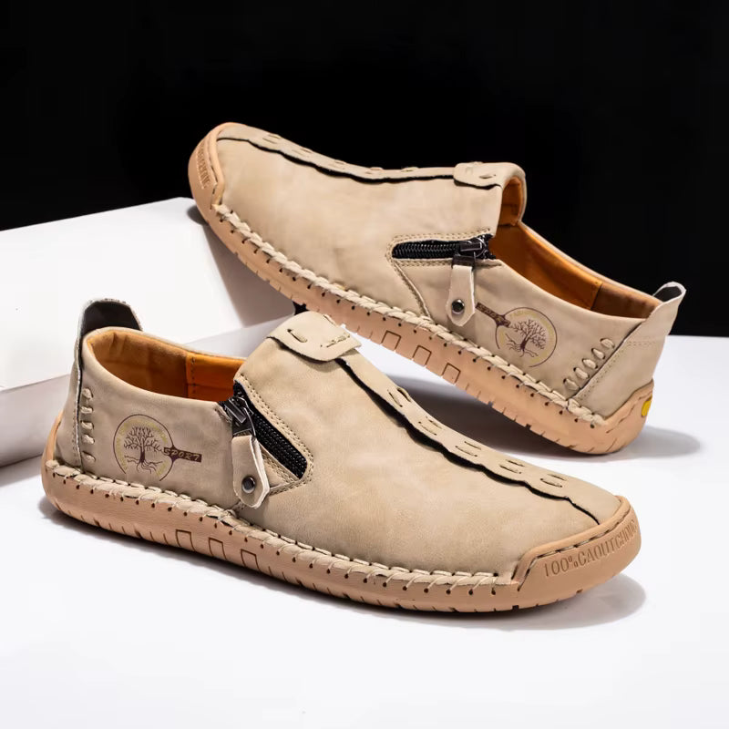 Men's Casual Suede Leather Loafers - Handmade Slip-On Moccasins, Breathable & Lightweight Walking Shoes | Marzello Men's Casual Suede Leather Loafers - Handmade Slip-On Moccasins, Breathable & Lightweight Walking Shoes | Marzello