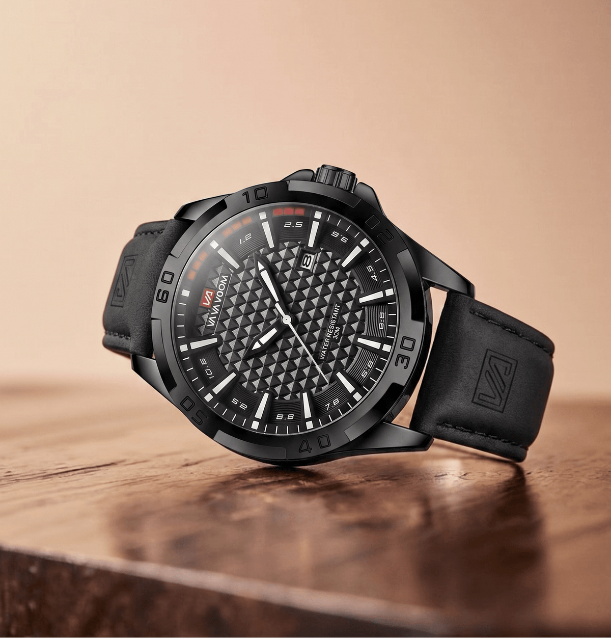 Men’s Casual Watch with Leather Strap – Ronan Alric Men’s Casual Watch with Leather Strap – Ronan Alric