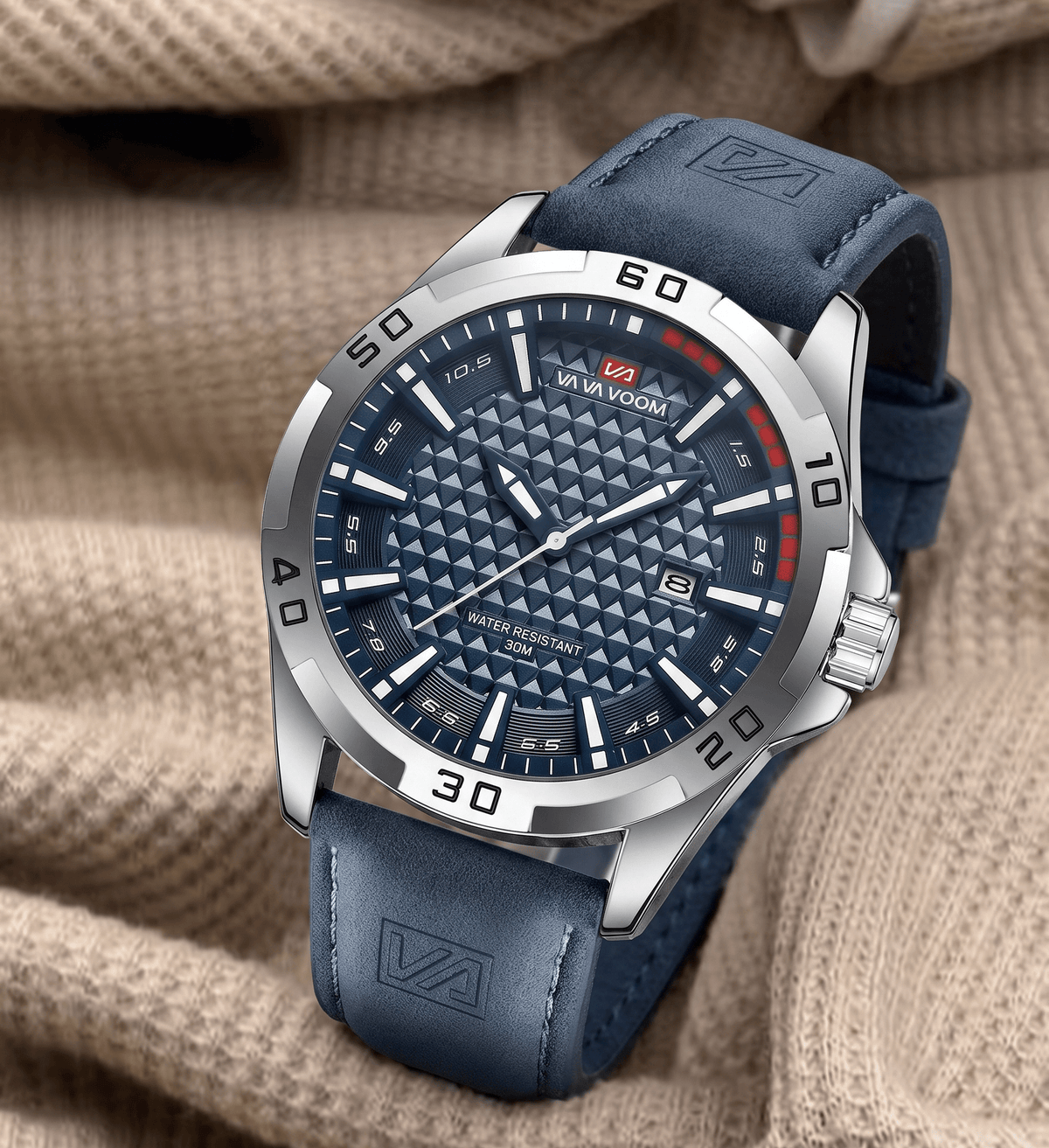 Men’s Casual Watch with Leather Strap – Ronan Alric Men’s Casual Watch with Leather Strap – Ronan Alric