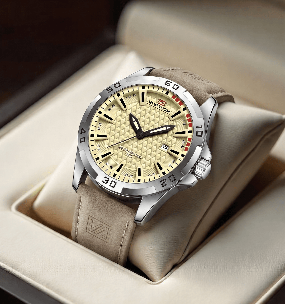Men’s Casual Watch with Leather Strap – Ronan Alric Men’s Casual Watch with Leather Strap – Ronan Alric