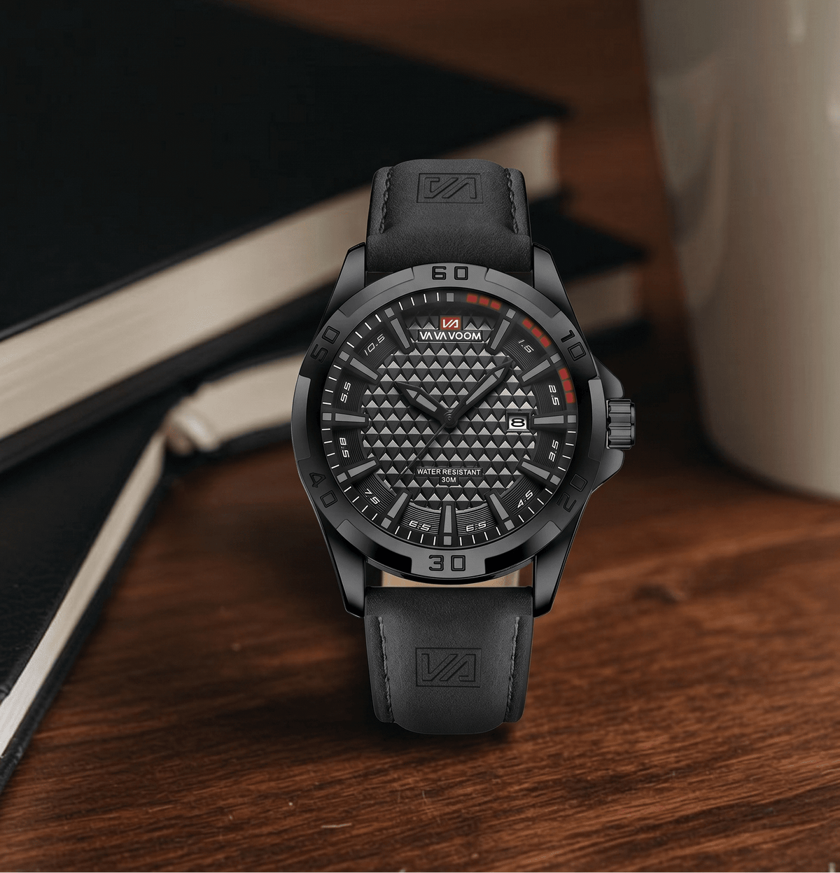 Men’s Casual Watch with Leather Strap – Ronan Alric Men’s Casual Watch with Leather Strap – Ronan Alric