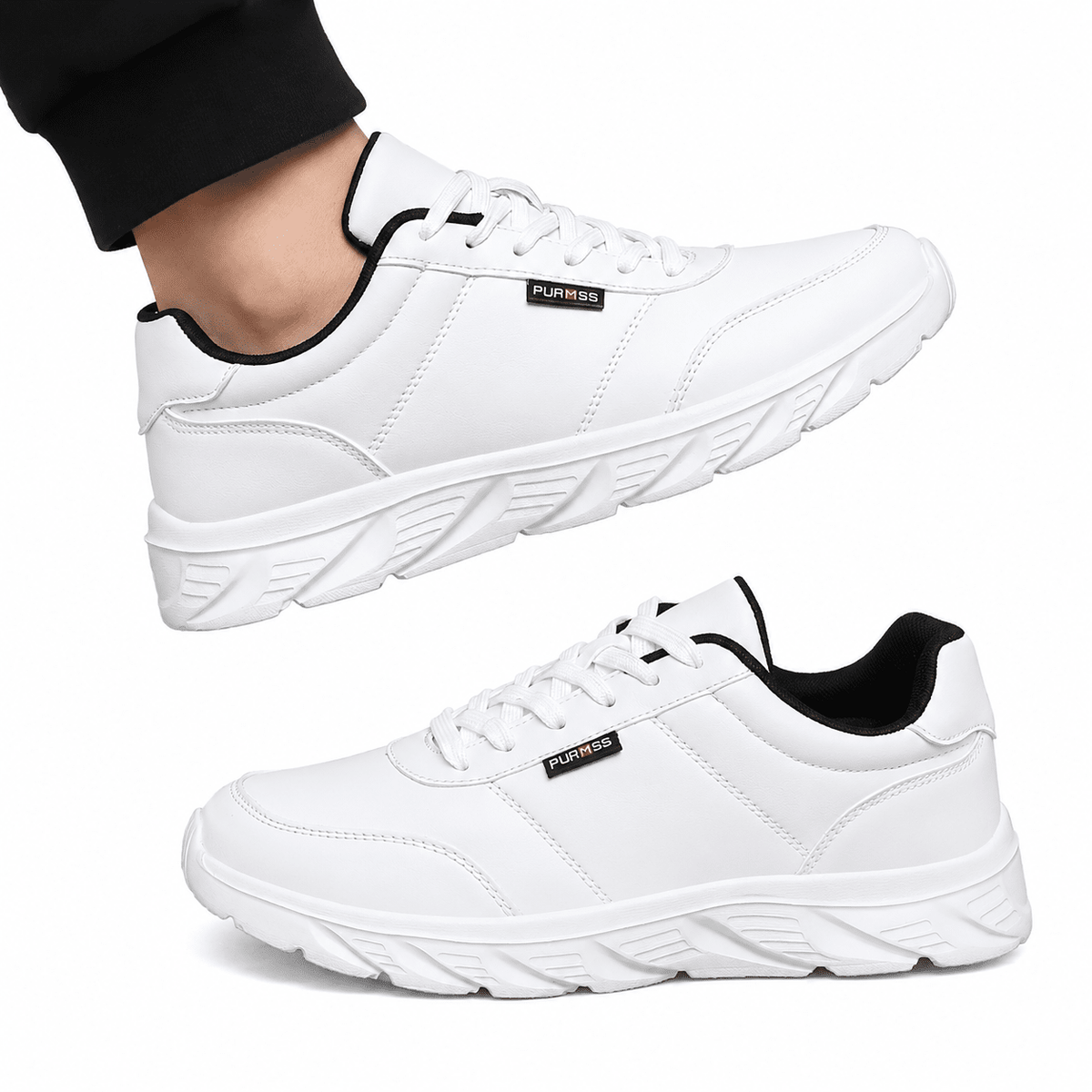 Men’s Classic and Comfortable Leather Sneakers – Vantorie Men’s Classic and Comfortable Leather Sneakers – Vantorie