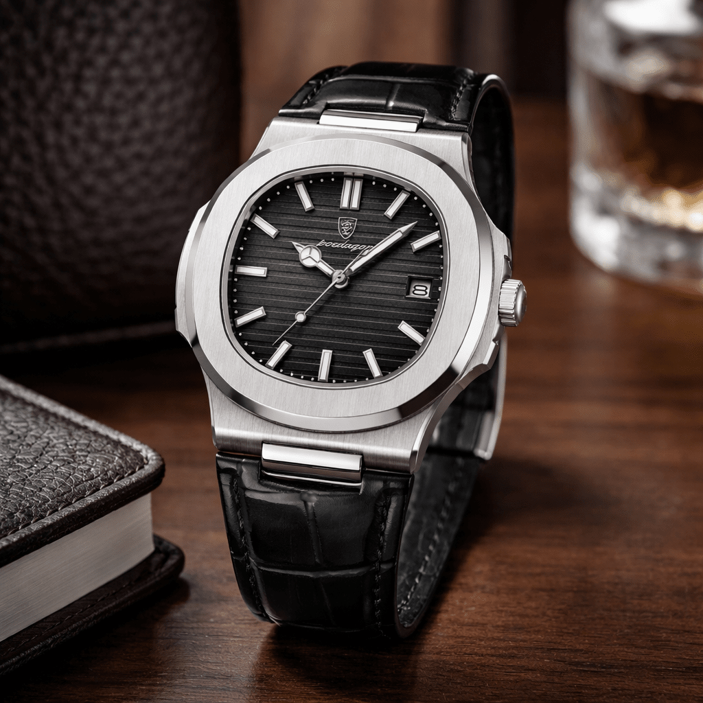 Men’s Classic Leather Strap Watch – Nobre Mavietto Men’s Classic Leather Strap Watch – Nobre Mavietto