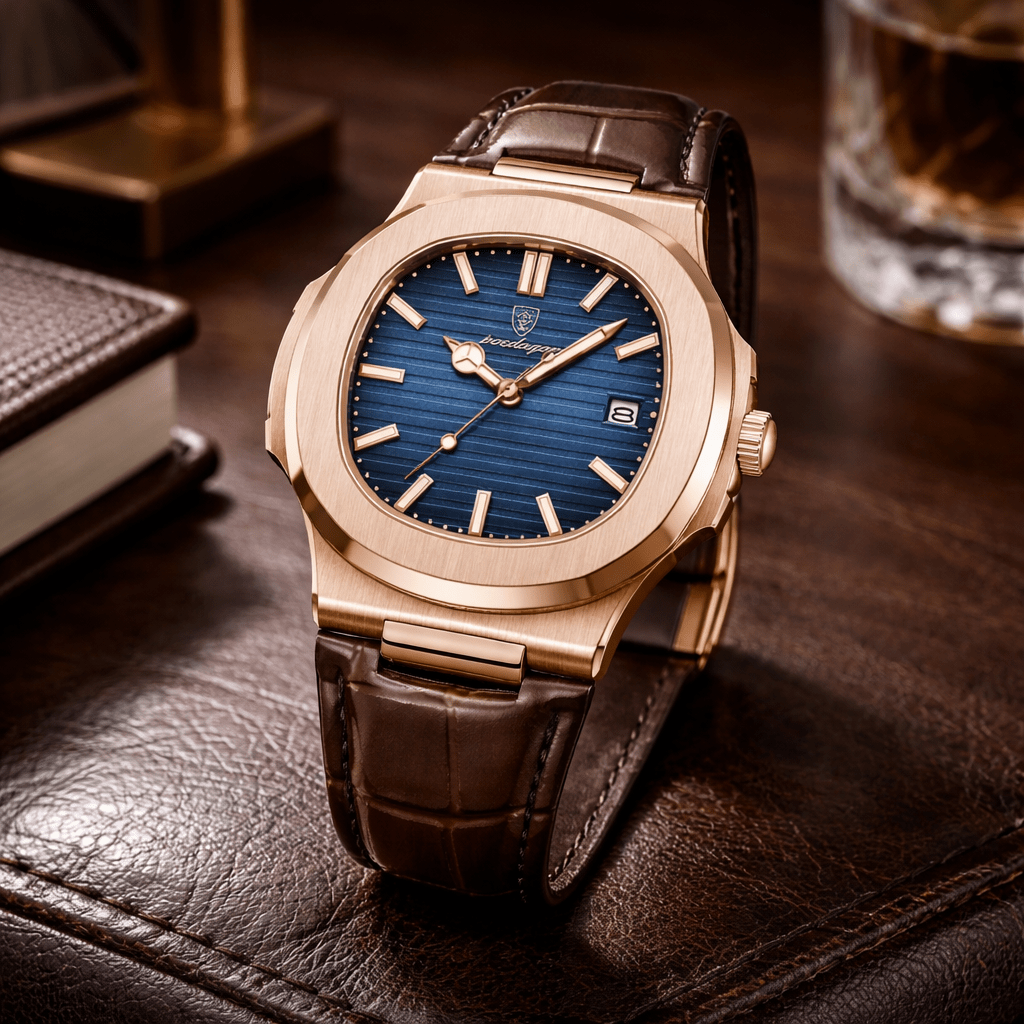 Men’s Classic Leather Strap Watch – Nobre Mavietto Men’s Classic Leather Strap Watch – Nobre Mavietto