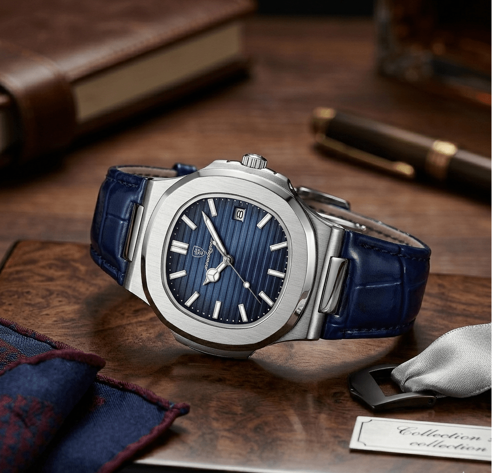 Men’s Classic Leather Strap Watch – Nobre Mavietto Men’s Classic Leather Strap Watch – Nobre Mavietto