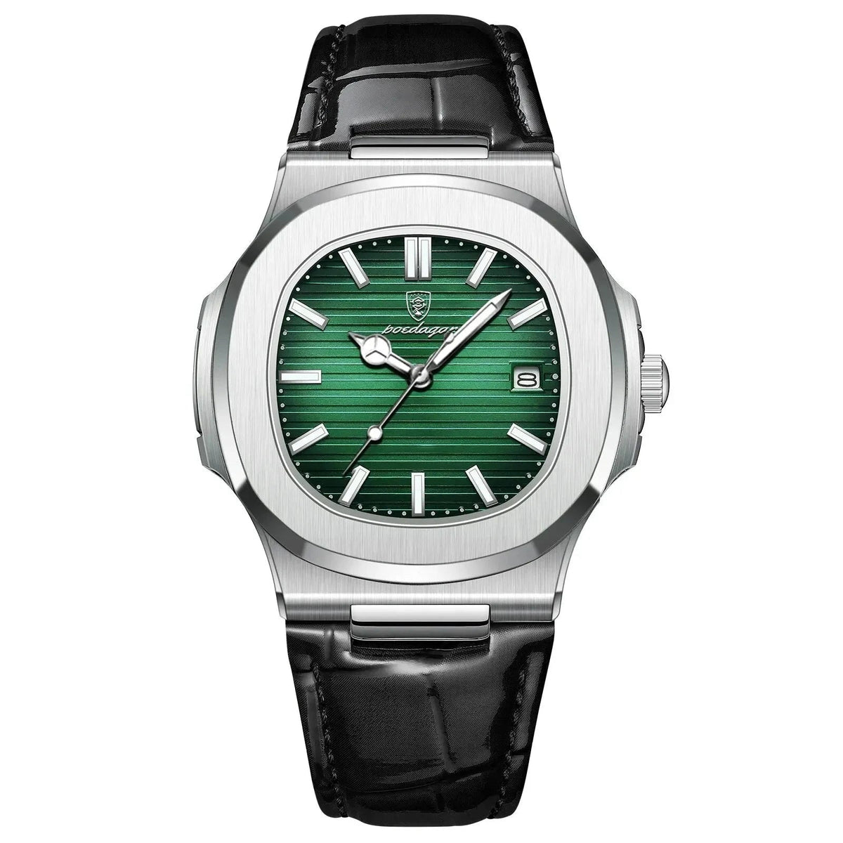 Men’s Classic Leather Strap Watch – Nobre Mavietto Men’s Classic Leather Strap Watch – Nobre Mavietto Sliver Green