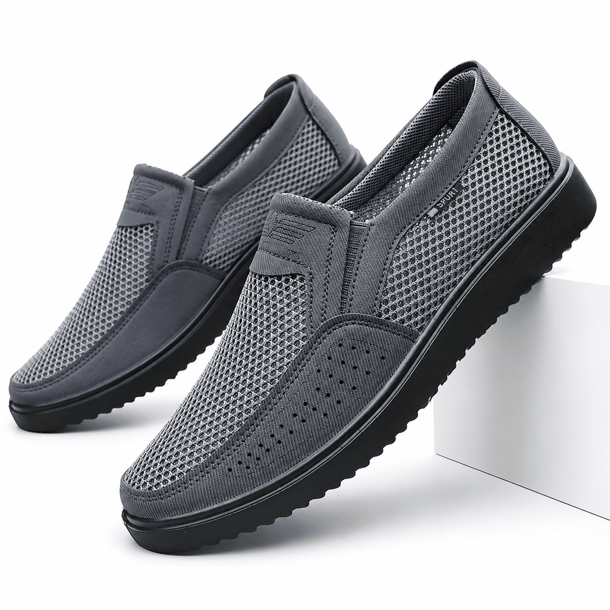 Men’s Elegant and Breathable Loafers – D’Aviero Men’s Elegant and Breathable Loafers – D’Aviero Gray