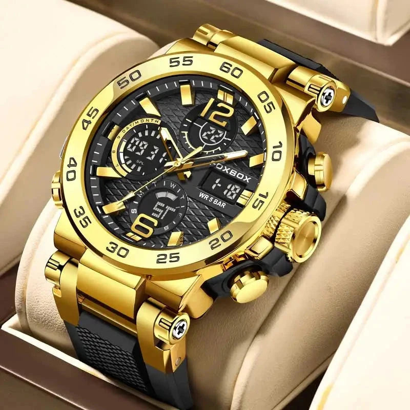 Men's Elegant and Versatile Watch with Multiple Functions - Noctyron Men's Elegant and Versatile Watch with Multiple Functions - Noctyron
