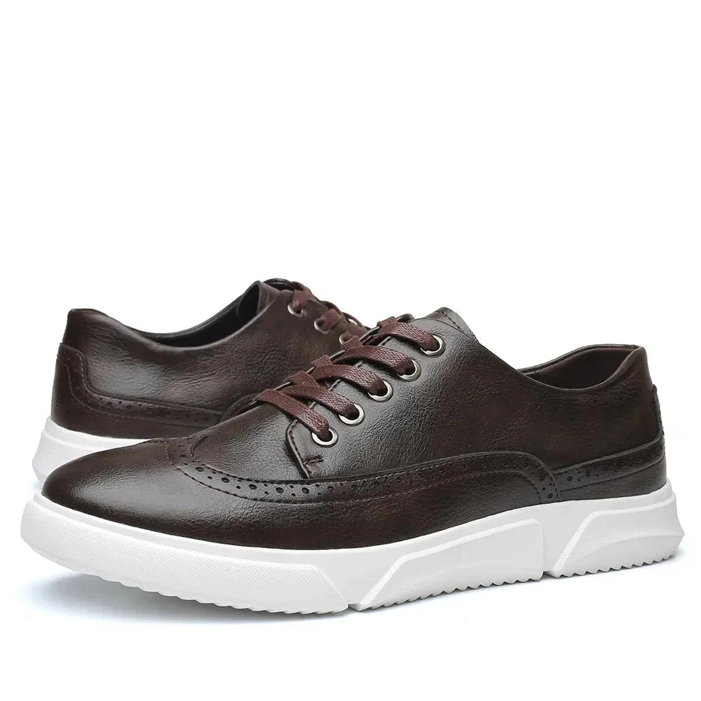 Men’s Leather Casual & Versatile Sneakers – Lampart Men’s Leather Casual & Versatile Sneakers – Lampart
