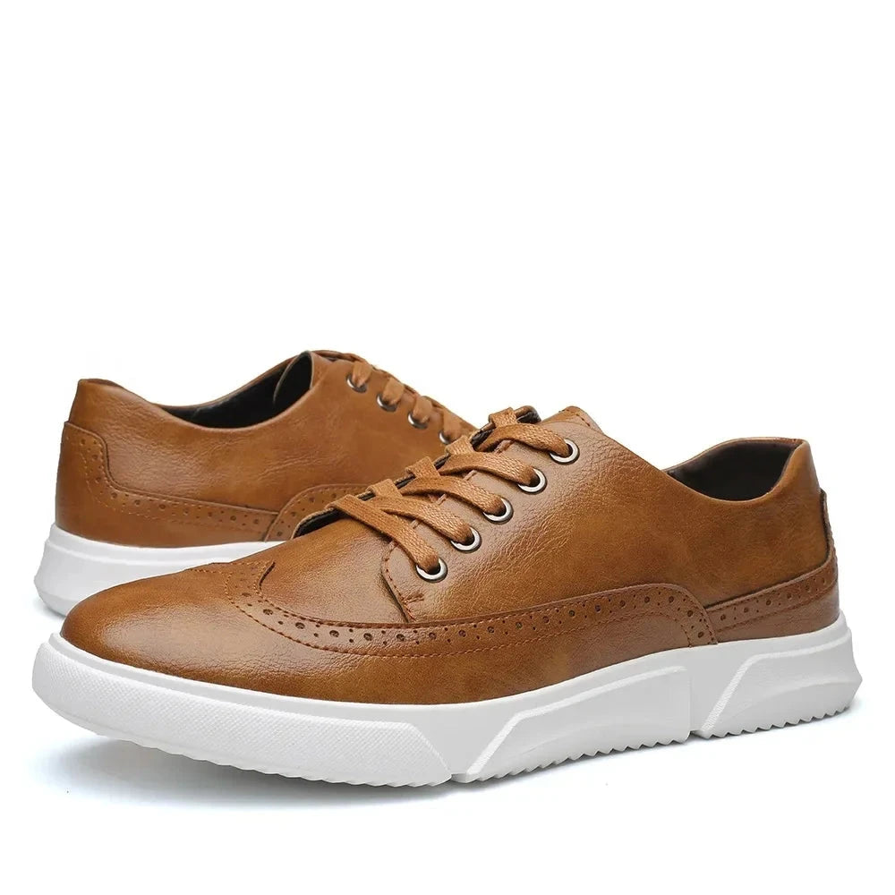 Men’s Leather Casual & Versatile Sneakers – Lampart Men’s Leather Casual & Versatile Sneakers – Lampart