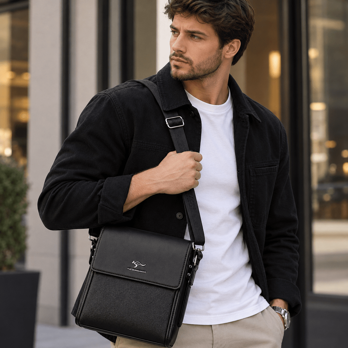Men's Leather Executive Bag with Elegant Design | Dorvano Men's Leather Executive Bag with Elegant Design | Dorvano