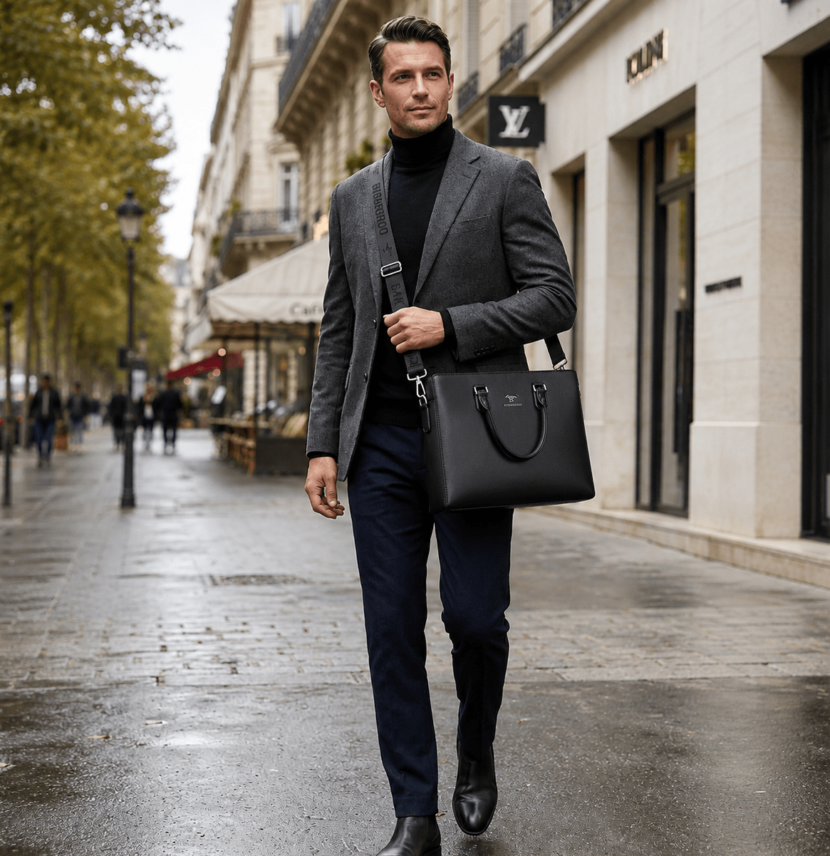 Men's Leather Executive Briefcase – Elegant Design & Large Capacity | MALDORIE Men's Leather Executive Briefcase – Elegant Design & Large Capacity | MALDORIE