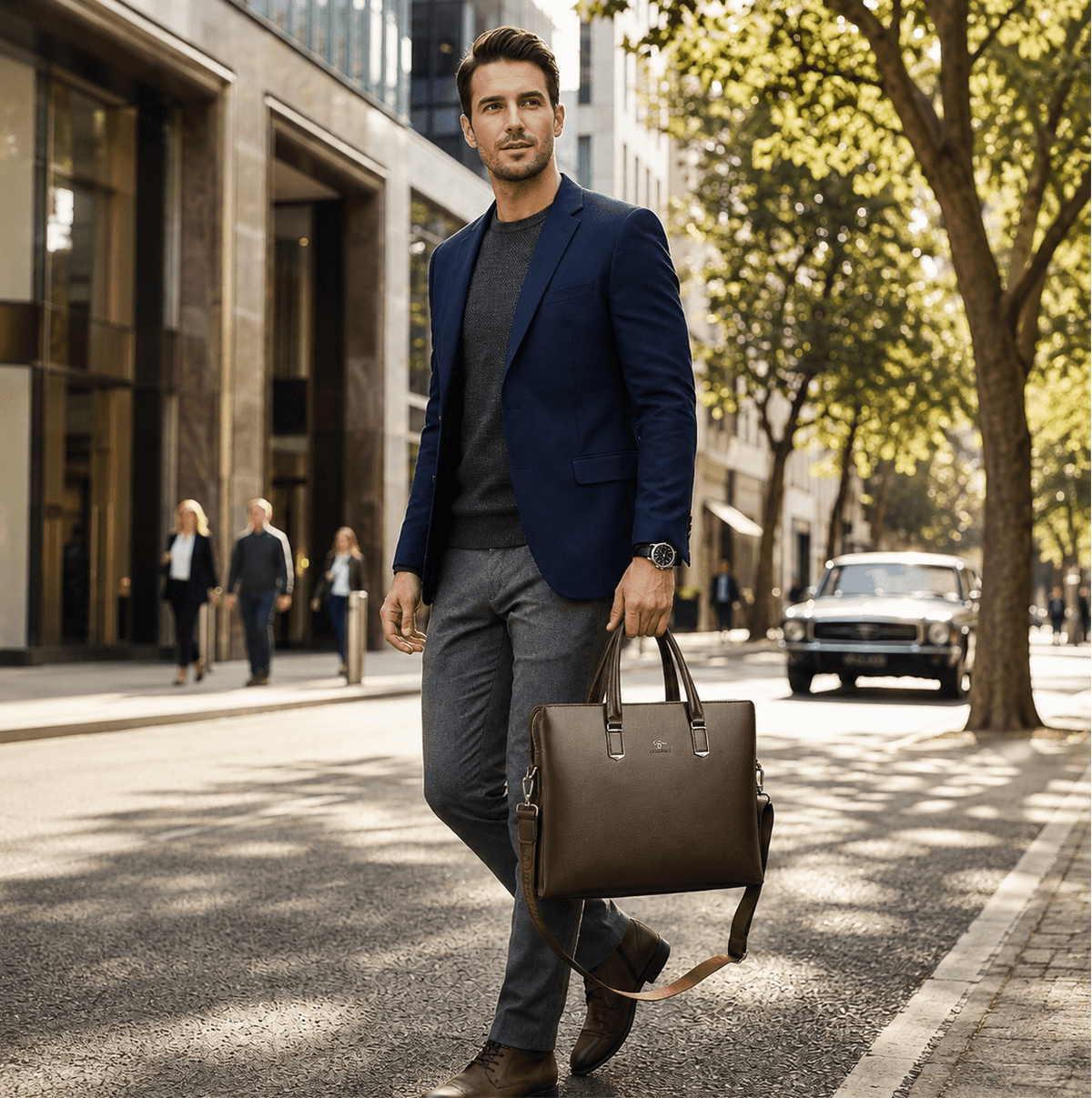 Men's Leather Executive Briefcase – Elegant Design & Large Capacity | MALDORIE Men's Leather Executive Briefcase – Elegant Design & Large Capacity | MALDORIE