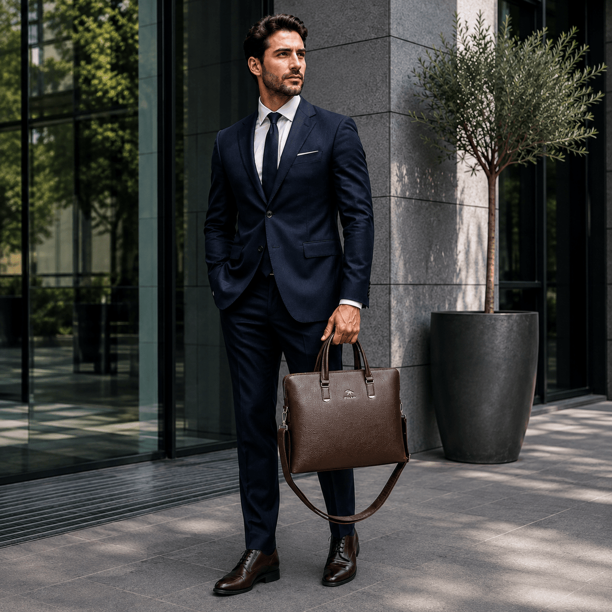 Men's Leather Executive Briefcase – Elegant Design & Large Capacity | MALDORIE Men's Leather Executive Briefcase – Elegant Design & Large Capacity | MALDORIE